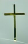 Acrylic- Cross Rose Gold 4x2"