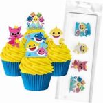 Wafer Paper Cupcake Toppers - Baby Shark