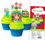 Wafer Paper Cupcake Toppers - Cocomelon