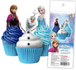 Wafer Paper Cupcake Toppers - Disney Frozen