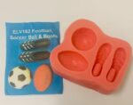 Silicone Mould - Soccer Ball & Boots