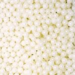Sugar sprinkles 1kg - White Pearly
