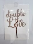 Acrylic - Double The Love Rose Gold
