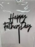 Acrylic - Happy Father's Day Black