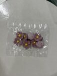 Sugar Topper - Purple Blossom Flower 10pk 20mm