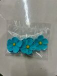 Sugar Topper - Blue Blossom Flower 5pk 30mm