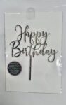 Acrylic - Happy Birthday Silver