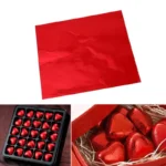 Foil Wraps Square 10.1cm x 10.1cm - Red